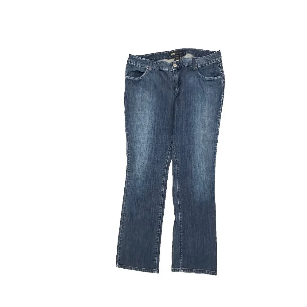 Mossimo‎ Straight Leg Women's size 12 Dark Wash Blue Denim Jeans